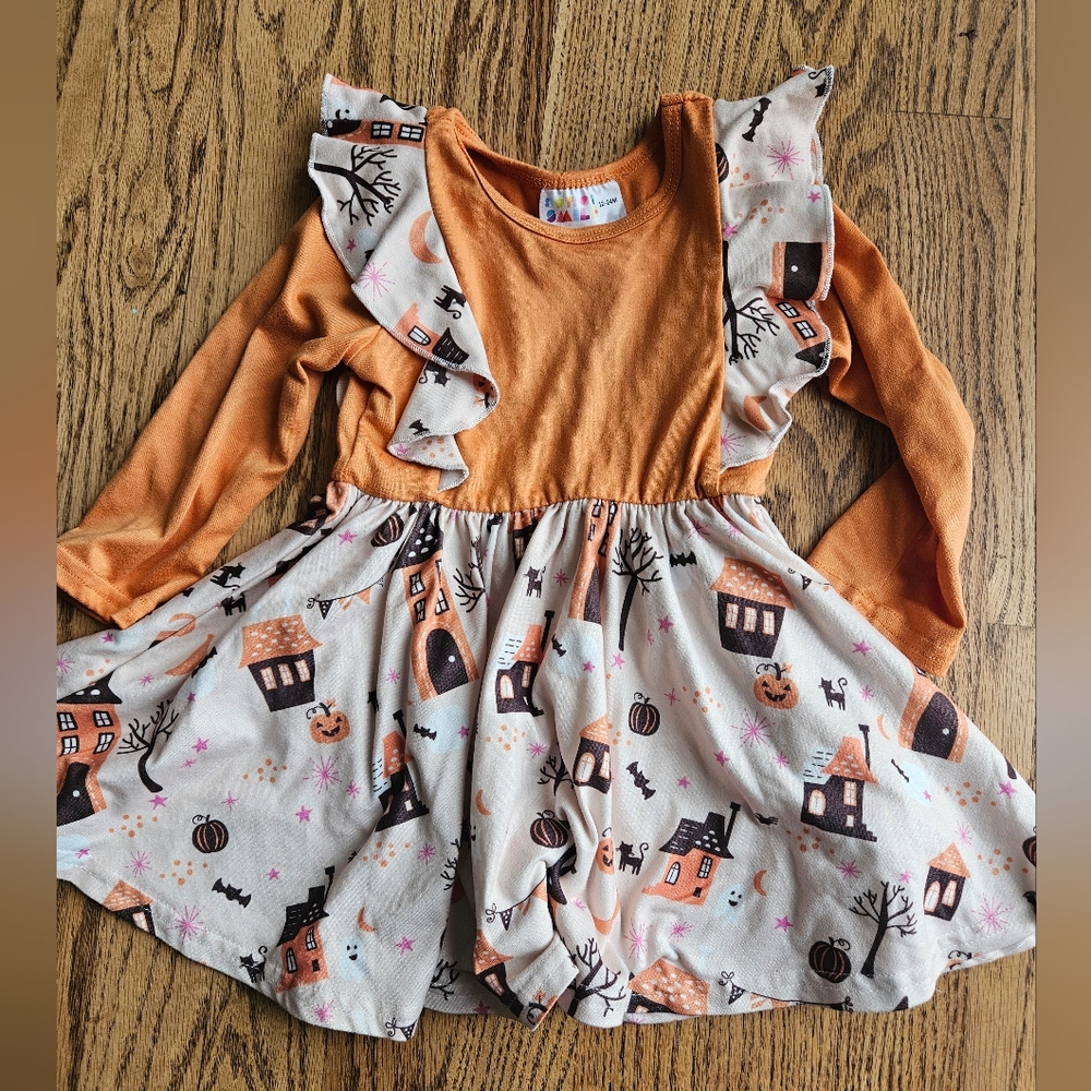 Halloween Themed Dress with Long Sleeves